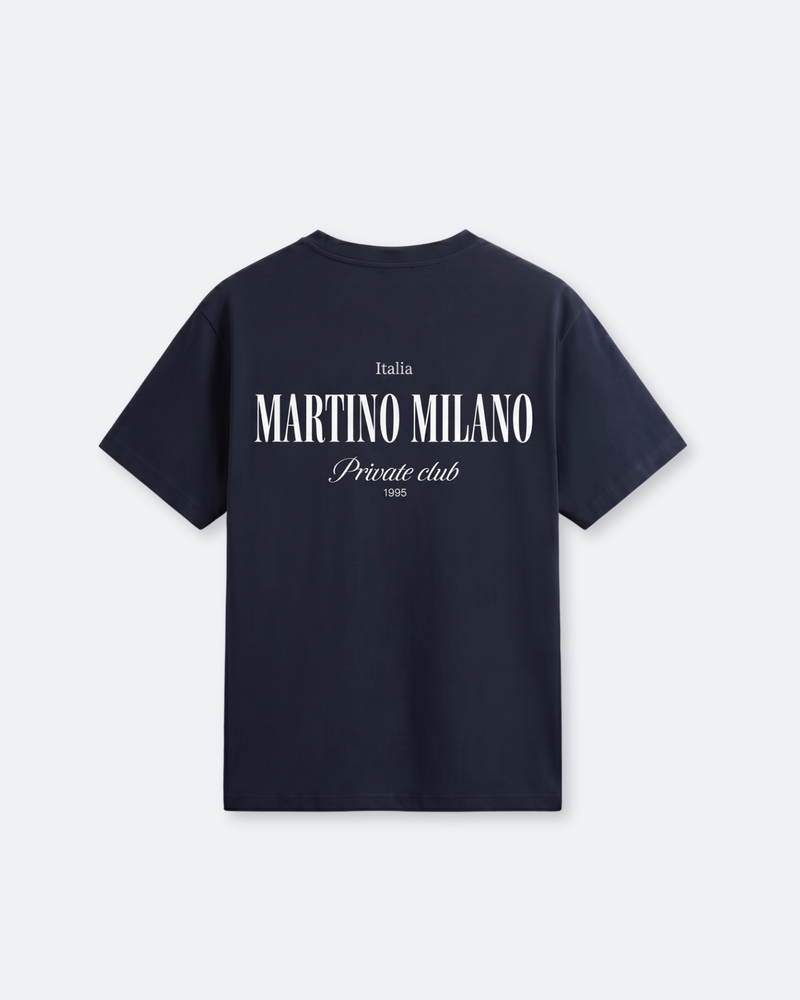 Essential Cotton Boxy T-Shirt - Navy