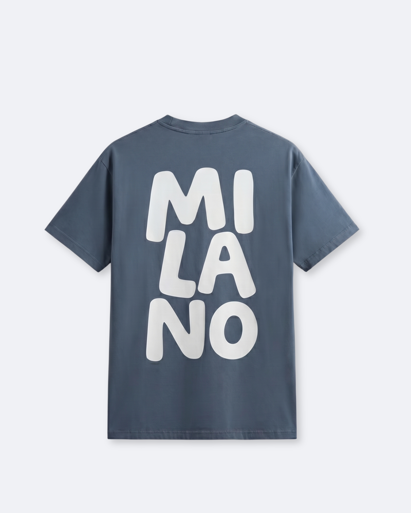 Milano T-Shirt - Gray Blue