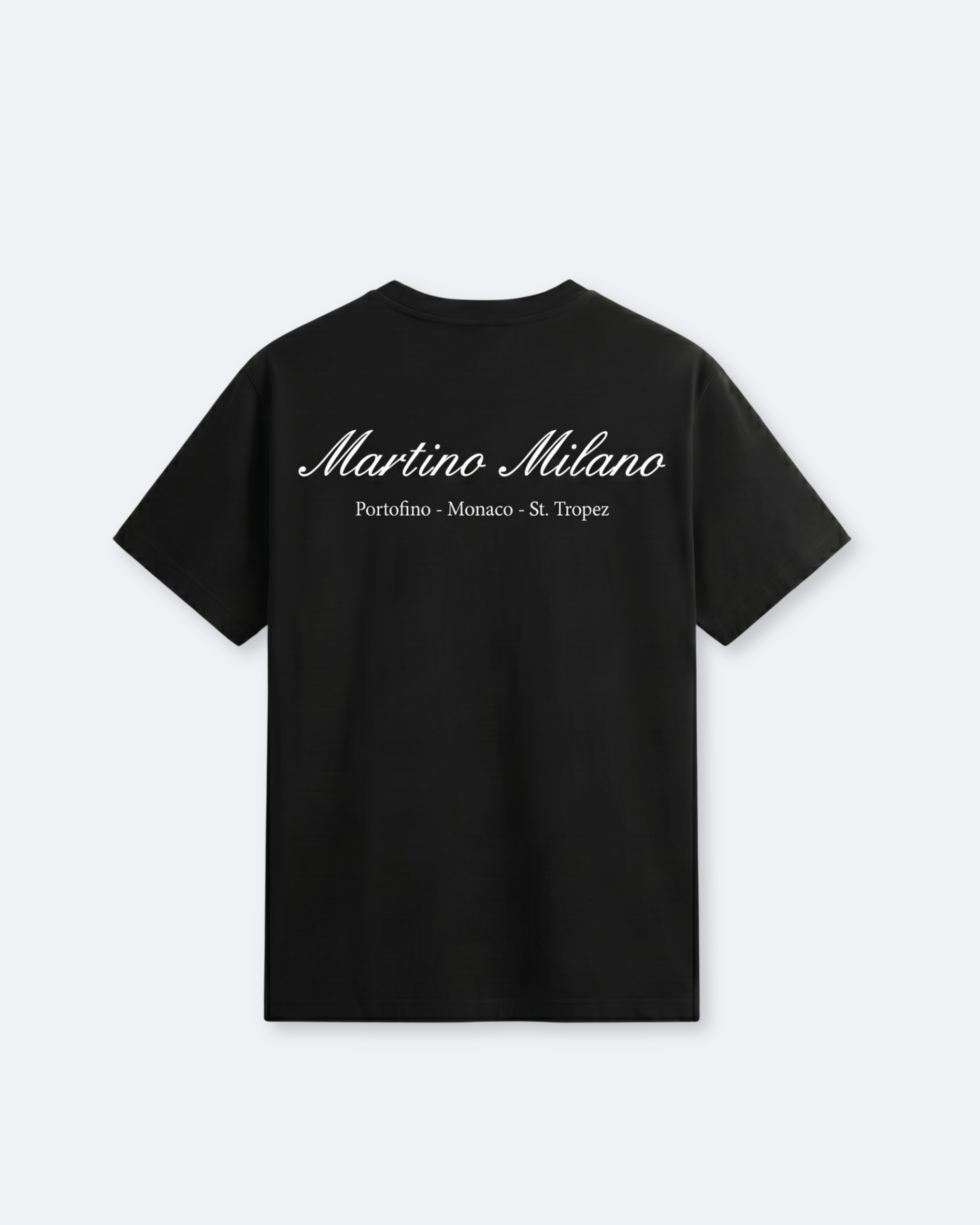 Martino Milano Cursive T-Shirt - Black