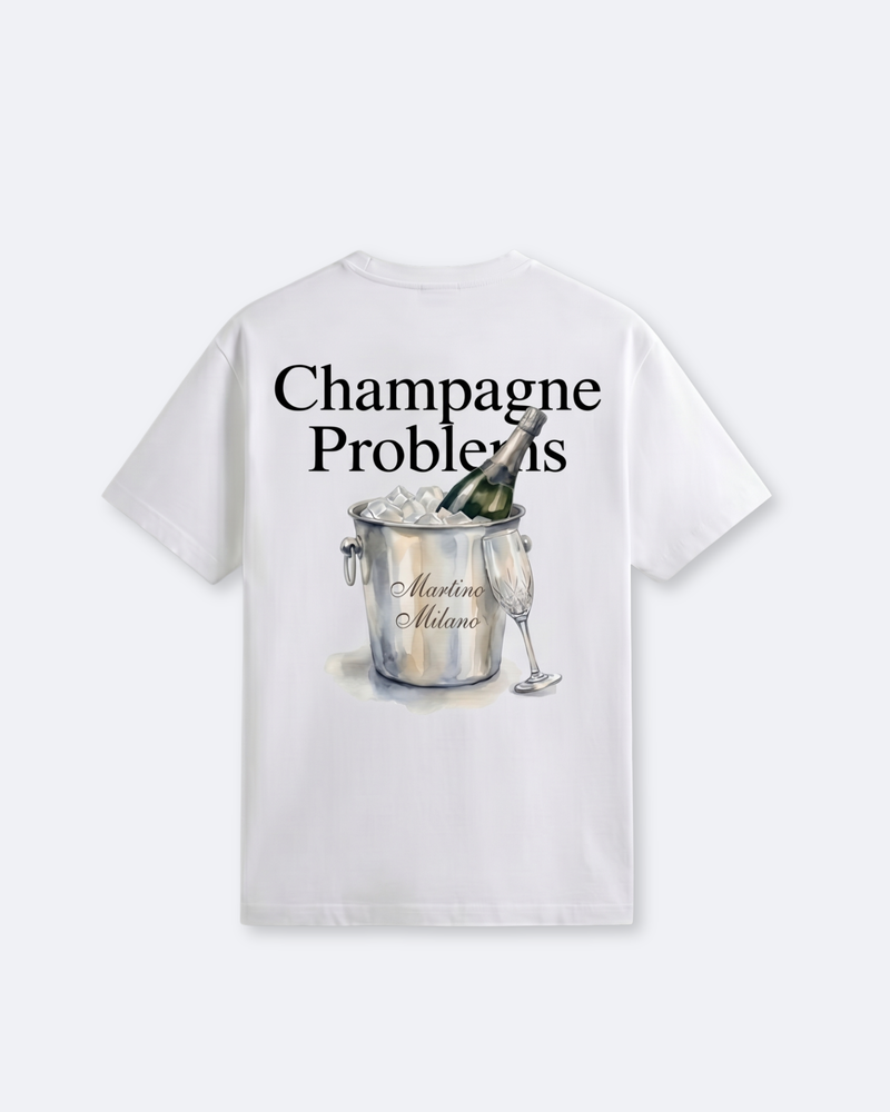Champagne Problems T-Shirt - White