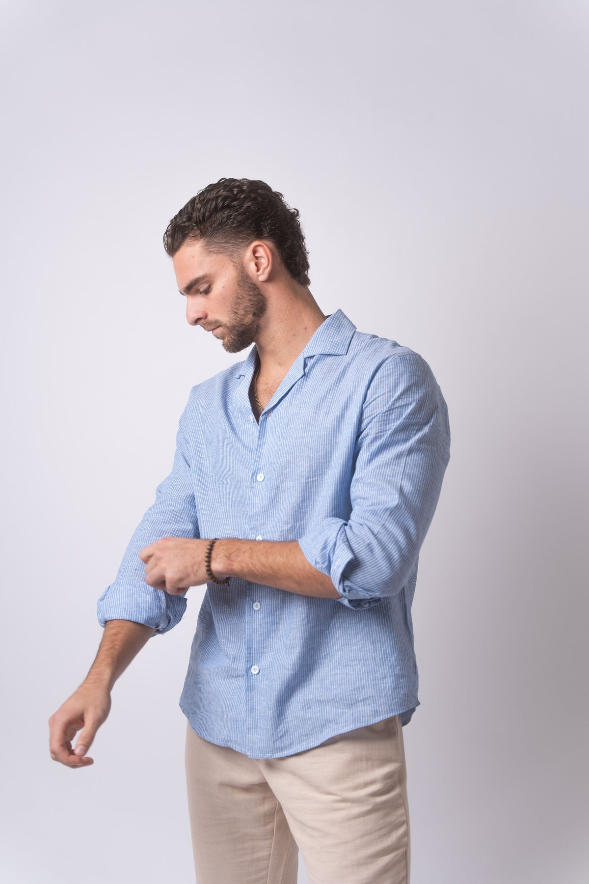 Giacomo Long Sleeve Linen Shirt