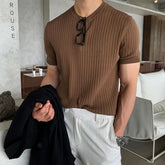 Giorgio Ribbed Knit Tee